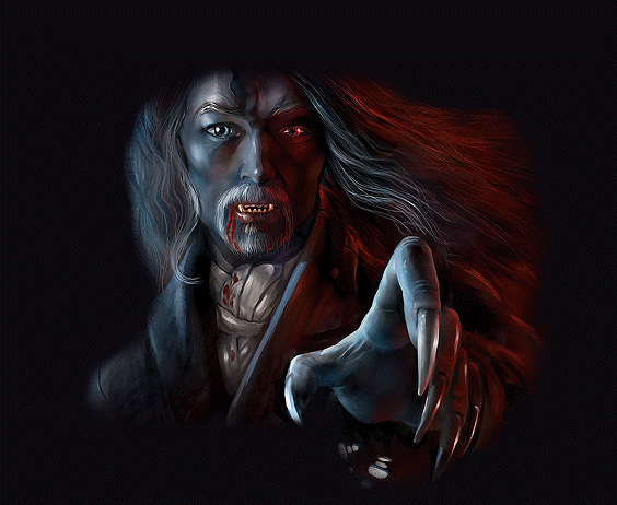 Gif animé gothique vampire